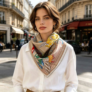 MaraSilk Pure Mulberry Silk Scarf - Square Twill MS303