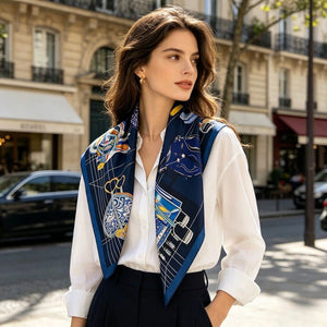 MaraSilk Pure Mulberry Silk Scarf - Square Twill MS303