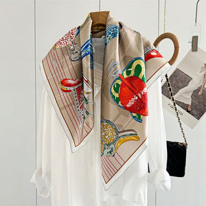 MaraSilk Pure Mulberry Silk Scarf - Square Twill MS303