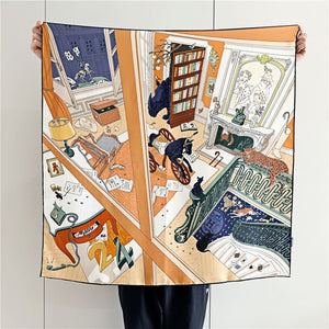 MaraSilk Pure Mulberry Silk Scarf - Square Twill MS304