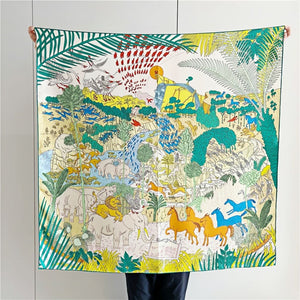 MaraSilk Pure Mulberry Silk Scarf - Square Twill MS305 34" x 34" MS30502