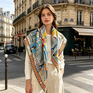 MaraSilk Pure Mulberry Silk Scarf - Square Twill MS313