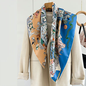 MaraSilk Pure Mulberry Silk Scarf - Square Twill MS314