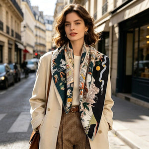 MaraSilk Pure Mulberry Silk Scarf - Square Twill MS314