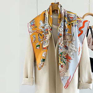 MaraSilk Pure Mulberry Silk Scarf - Square Twill MS314