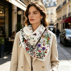 MaraSilk Pure Mulberry Silk Scarf - Square Twill MS316