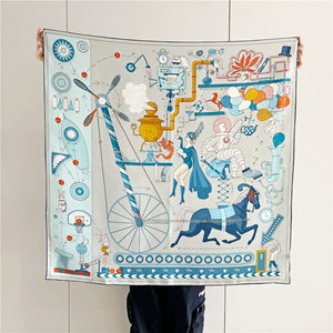 MaraSilk Pure Mulberry Silk Scarf - Square Twill MS319 34" x 34" MS31902