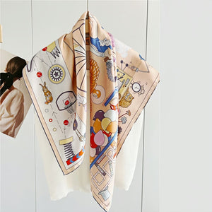 MaraSilk Pure Mulberry Silk Scarf - Square Twill MS319