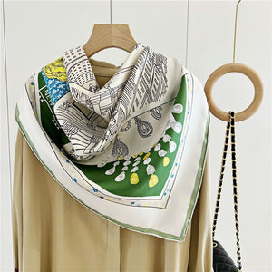 MaraSilk Pure Mulberry Silk Scarf - Square Twill MS322