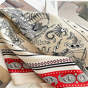 MaraSilk Pure Mulberry Silk Scarf - Square Twill MS324