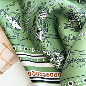 MaraSilk Pure Mulberry Silk Scarf - Square Twill MS324