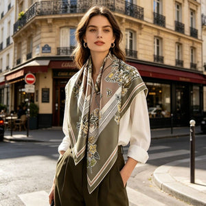 MaraSilk Pure Mulberry Silk Scarf - Square Twill MS325