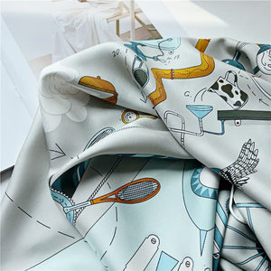 MaraSilk Pure Mulberry Silk Scarf - Square Twill MS329