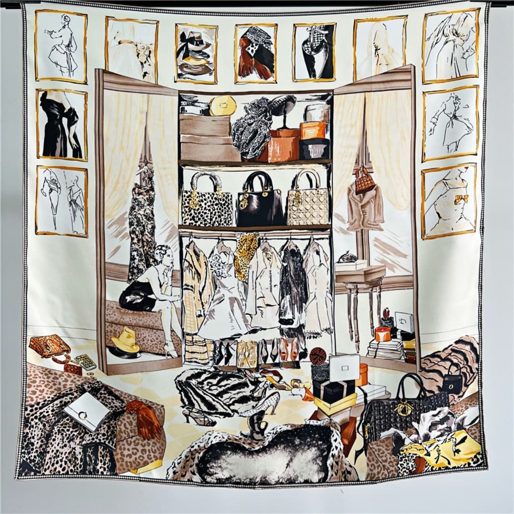 MaraSilk Pure Mulberry Silk Scarf - Square Twill MS334 34" x 34" MS33401