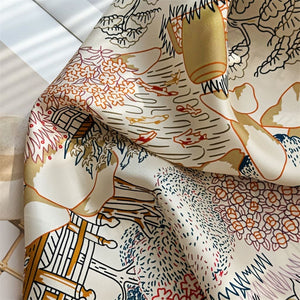 MaraSilk Pure Mulberry Silk Scarf - Square Twill MS339