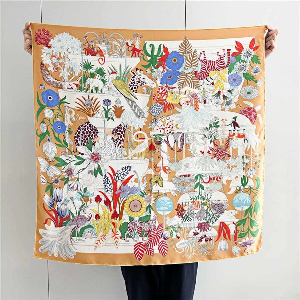 MaraSilk Pure Mulberry Silk Scarf - Square Twill MS340 34" x 34" MS34001