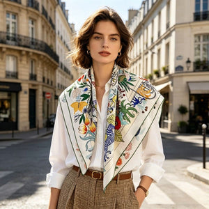 MaraSilk Pure Mulberry Silk Scarf - Square Twill MS340