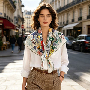 MaraSilk Pure Mulberry Silk Scarf - Square Twill MS340