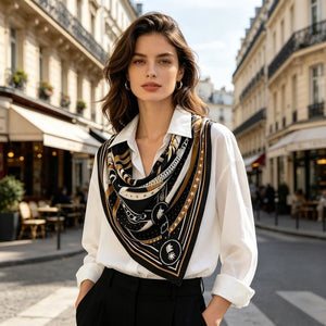 MaraSilk Pure Mulberry Silk Scarf - Square Twill MS342