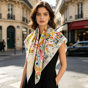 MaraSilk Pure Mulberry Silk Scarf - Square Twill MS346