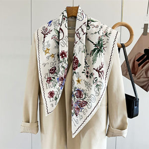 MaraSilk Pure Mulberry Silk Scarf - Square Twill MS348 34" x 34" MS34801