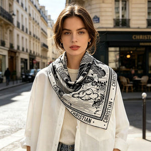 MaraSilk Pure Mulberry Silk Scarf - Square Twill MS349
