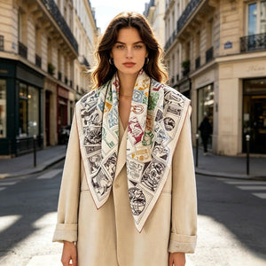MaraSilk Pure Mulberry Silk Scarf - Square Twill MS353