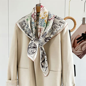 MaraSilk Pure Mulberry Silk Scarf - Square Twill MS353