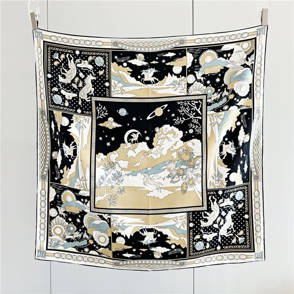 MaraSilk Pure Mulberry Silk Scarf - Square Twill MS358 34" x 34" MS35801