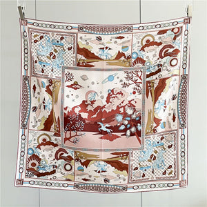 MaraSilk Pure Mulberry Silk Scarf - Square Twill MS358 34" x 34" MS35802