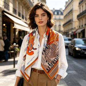 MaraSilk Pure Mulberry Silk Scarf - Square Twill MS360