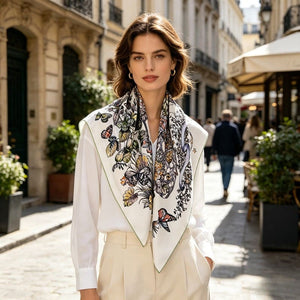 MaraSilk Pure Mulberry Silk Scarf - Square Twill MS365