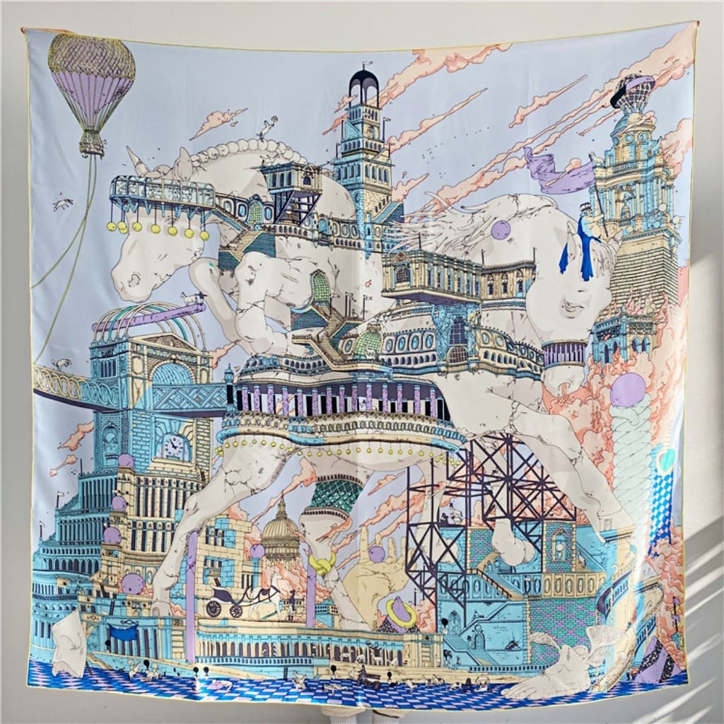 MaraSilk Pure Mulberry Silk Scarf - Square Twill MS511 53" x 53" MS51101