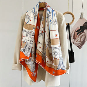 MaraSilk Pure Mulberry Silk Scarf - Square Twill MS525