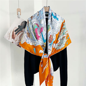 MaraSilk Pure Mulberry Silk Scarf - Square Twill MS527