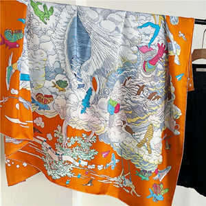 MaraSilk Pure Mulberry Silk Scarf - Square Twill MS527