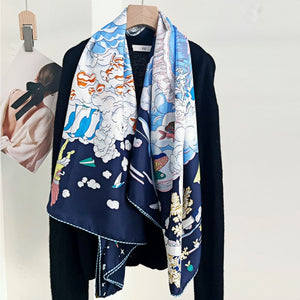 MaraSilk Pure Mulberry Silk Scarf - Square Twill MS527