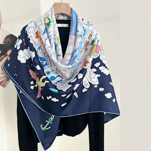 MaraSilk Pure Mulberry Silk Scarf - Square Twill MS527