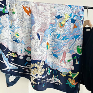 MaraSilk Pure Mulberry Silk Scarf - Square Twill MS527