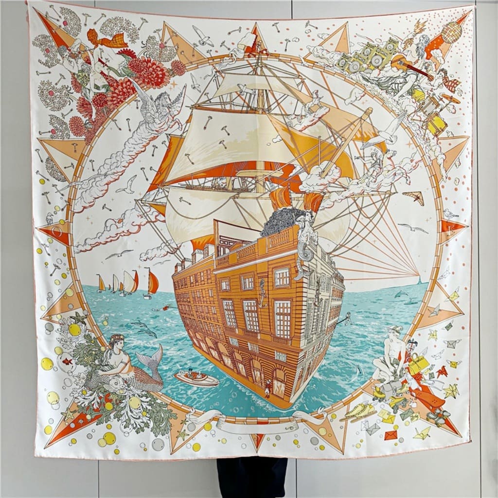 MaraSilk Pure Mulberry Silk Scarf - Square Twill MS530 53" x 53" MS53001