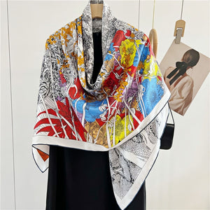 MaraSilk Pure Mulberry Silk Scarf - Square Twill MS531