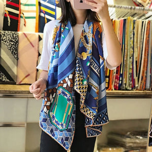 MaraSilk Pure Mulberry Silk Scarf - Square Twill MS546 53" x 53" MS54602