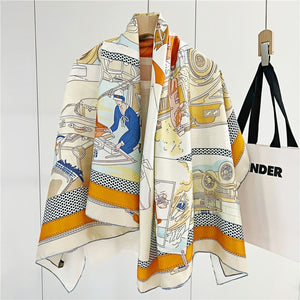 MaraSilk Pure Mulberry Silk Scarf - Square Twill MS548