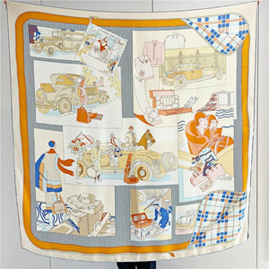 MaraSilk Pure Mulberry Silk Scarf - Square Twill MS548 53" x 53" MS54802