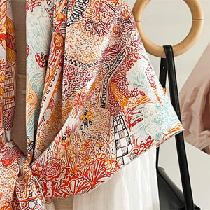 MaraSilk Pure Mulberry Silk Scarf - Square Twill MS551