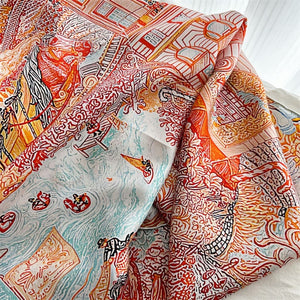 MaraSilk Pure Mulberry Silk Scarf - Square Twill MS551