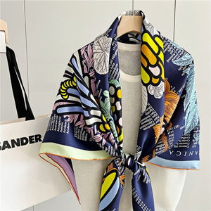 MaraSilk Pure Mulberry Silk Scarf - Square Twill MS553