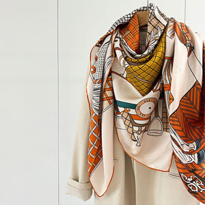 MaraSilk Pure Mulberry Silk Scarf - Square Twill MS557