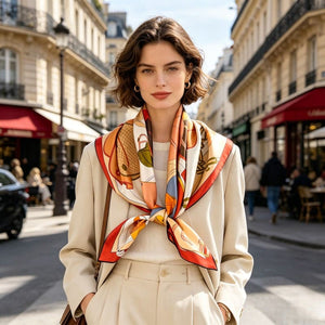 MaraSilk Pure Mulberry Silk Scarf - Square Twill MS836