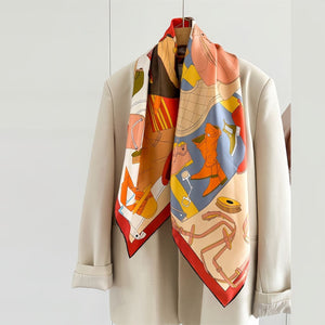 MaraSilk Pure Mulberry Silk Scarf - Square Twill MS836